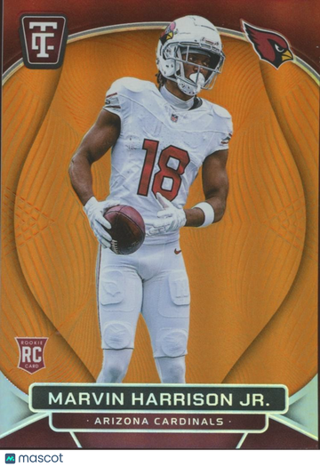 Marvin Harrison Marvin Harrison Jr. 2024 Panini Totally Certified Rookie Panini Authentic Arizona Cardinals