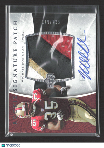 2006 Upper Deck Exquisite Collection Michael Robinson #129 /225 Signature Patch Event-Worn Patch