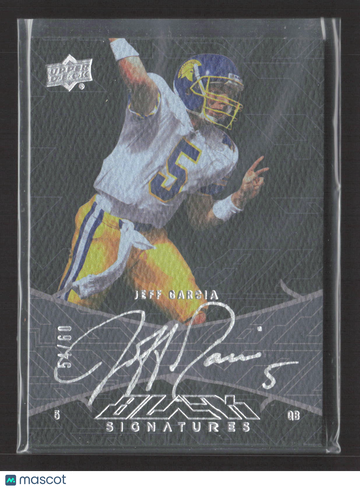 2015 Upper Deck Black Signatures Exquisite Collection Jeff Garcia #UDB-JG /60