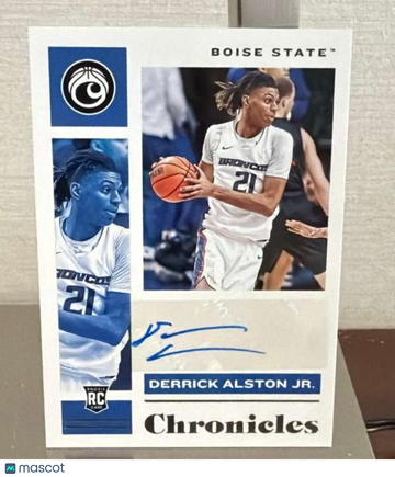 2021 Panini Chronicles Draft Picks - Chronicles Rookie Signatures Derrick Alston Jr. #CR-DAJ