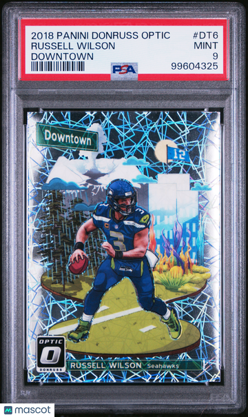 Russell Wilson 2018 Panini Donruss Optic #DT6 Short Print PSA 9