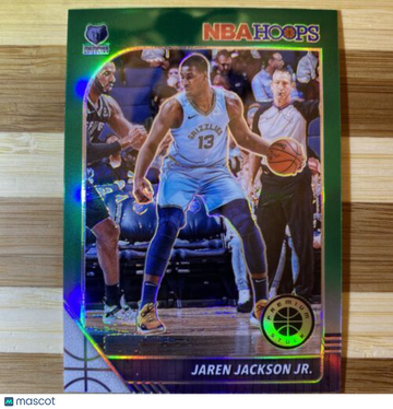 2019-20 NBA Hoops Premium Stock Jaren Jackson Jr Green #90 Memphis Grizzlies