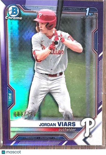 2021 Bowman Draft - Chrome Purple Refractor Jordan Viars #BDC-132