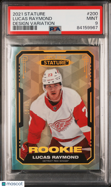 2021 Upper Deck Stature Lucas Raymond #200 Design Variation PSA 9