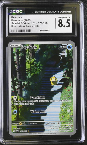 2023 Scarlet & Violet #175/165 Psyduck Illustration Rare - Holo CGC 8.5