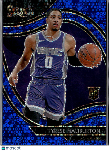2021 Panini Select Courtside Tyrese Haliburton #289 Blue Disco Prizm /25 RC