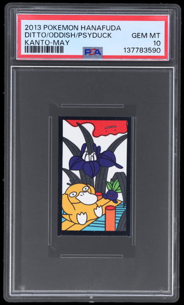 2013 Pokemon Hanafuda Kanto Ditto/oddish/psyduck May PSA 10