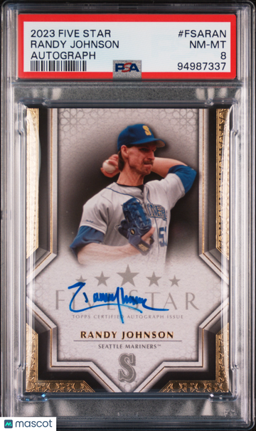 2023 Topps Five Star Autographs Randy Johnson #FSARAN PSA 8