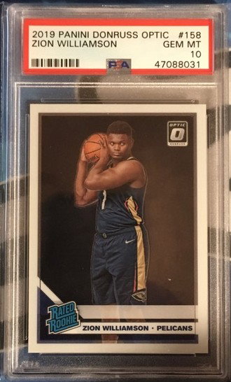 2019-20 Donruss Optic - ZION WILLIAMSON - Rated Rookie - PSA 10