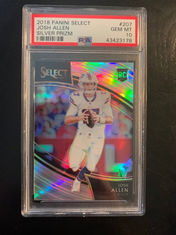 Josh Allen 2018 Select Field Level Silver PSA 10