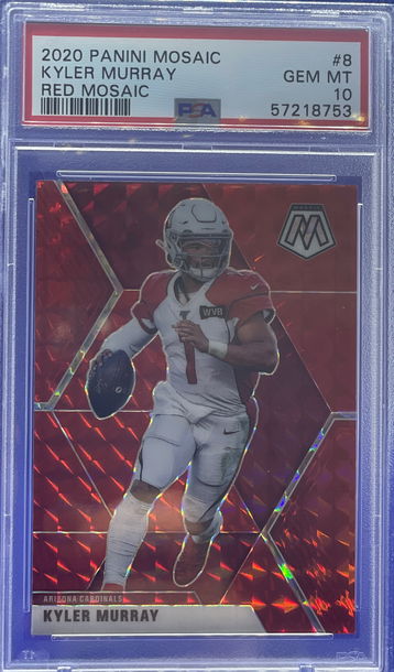 2020 Panini Mosaic Kyler Murray Red Prizm PSA 10 Gem Mint Arizona Cardinals SP