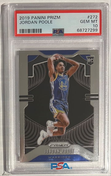 2019 Prizm Jordan Poole Rookie PSA 10 Warriors