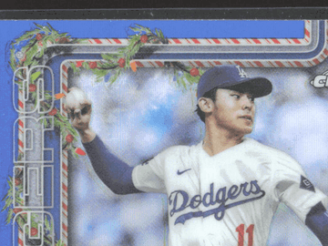 2025 Topps Chrome Holiday Roki Sasaki #HC23 Blue /199 RC