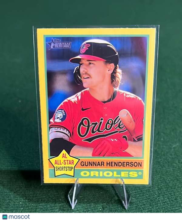 2025 Topps Heritage - Dark Yellow Gunnar Henderson #174