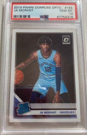 2019 Optic Ja Morant RC PSA 10