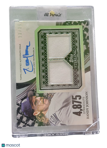 2023 Topps Sterling Randy Johnson #STAR-RJ /25 Sterling Strikes Autographed Relic Card Game-Used Memorabilia
