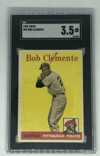 1958 Topps #52 Bob Clemente  SGC 3.5 VG+ RARE