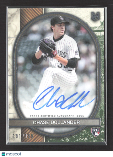 2025 Topps Museum Collection Chase Dollander #AA-DOL /199 Archival Autograph RC