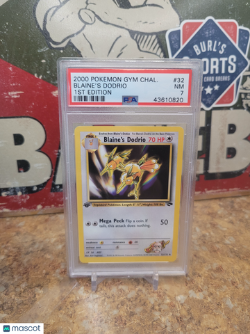 2000 Pokemon Gym Challenge Blaine's Dodrio 1st Edition PSA 7 #32