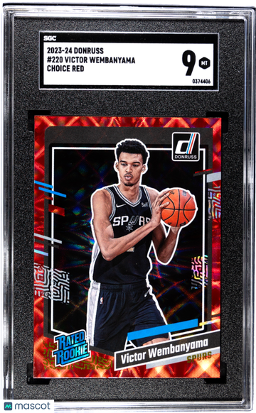 2023 Donruss Victor Wembanyama #220 Choice Red SGC 9