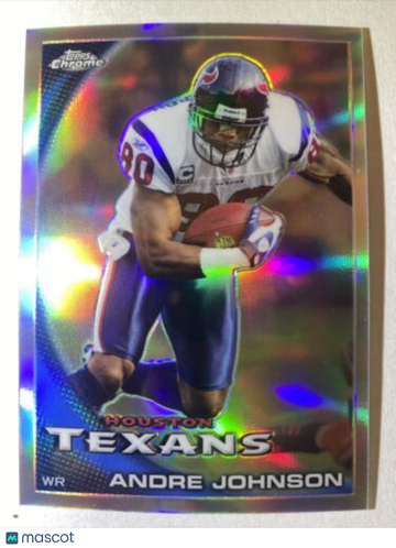 2010 Topps Chrome Refractor Andre Johnson #C40 Texans Future HOF Legend