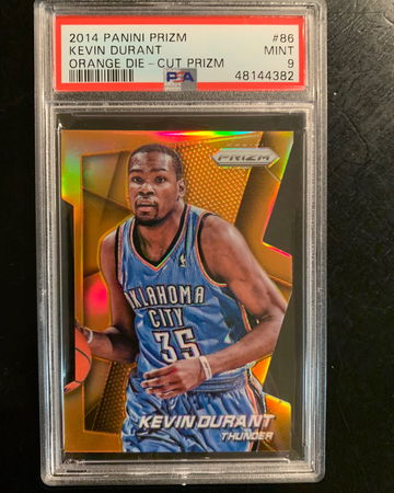 2014 Prizm Kevin Durant Orange Die-cut /139 PSA 9 Mint