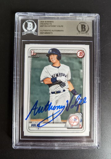 Anthony Volpe 2020 Bowman Draft Autographed 