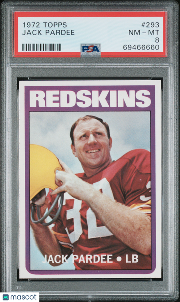 1972 Topps Jack Pardee #293 PSA 8