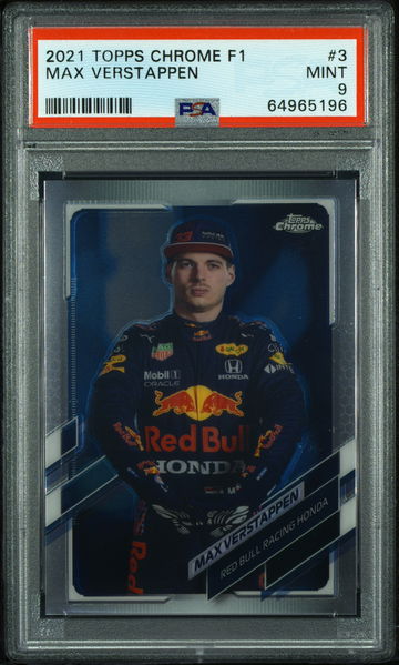 💎🔥 2021 Topps Chrome Formula 1 F1 Base 3 MAX VERSTAPPEN PSA 9 MINT 🇳🇱🏎