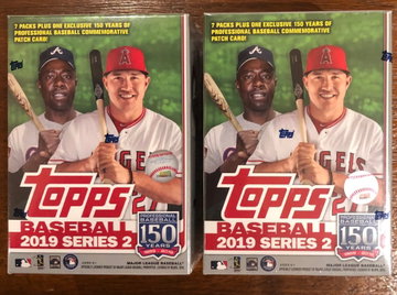 2x 2019 Topps Baseball Series 2Sealed Blaster Box