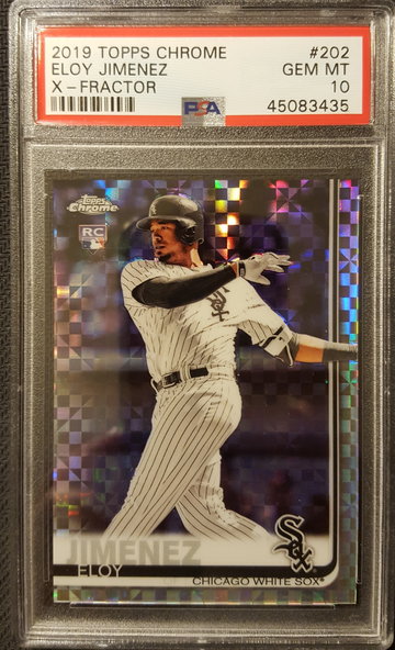 2019 Topps Chrome Eloy Jimenez X-Fractor Rookie RC PSA 10
