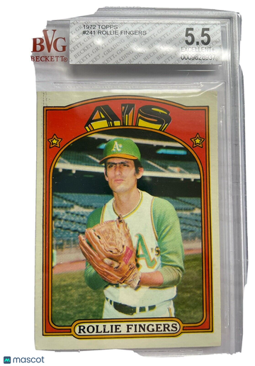 1972 Topps Rollie Fingers #241 Base Set BVG 5.5 Beckett