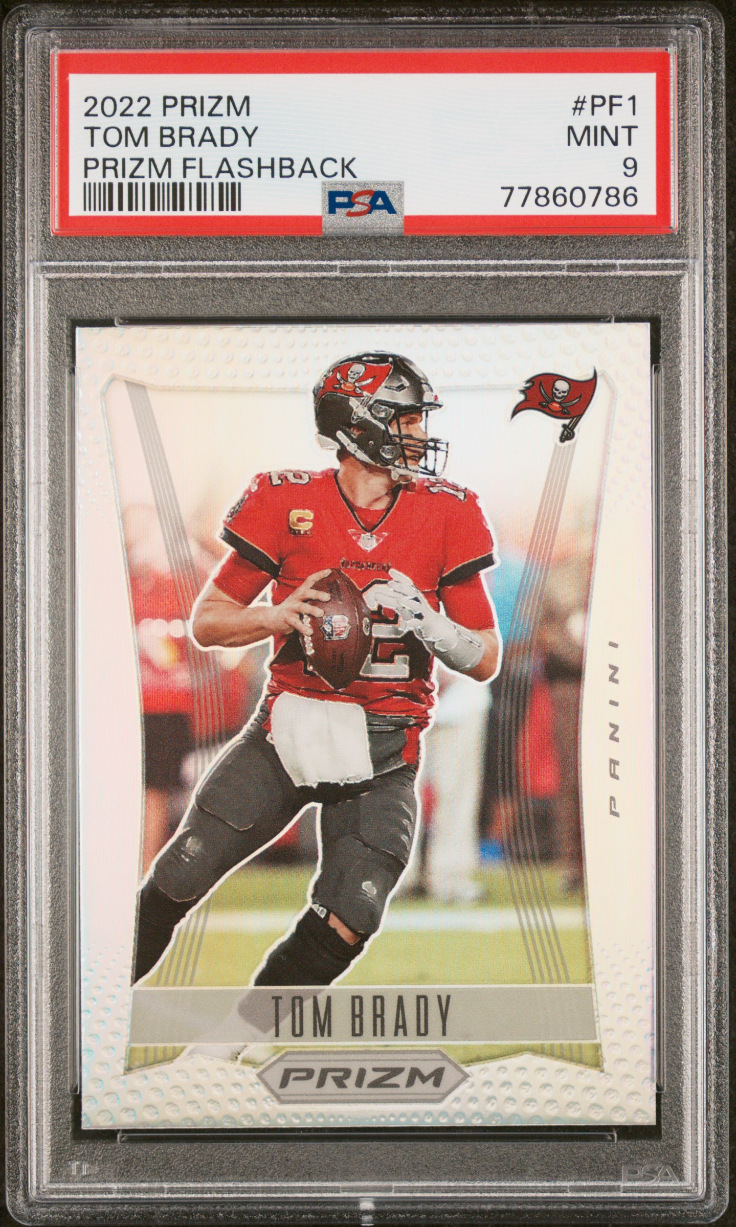 2022 Panini Prizm Prizm Flashback  Tom Brady PSA 9 silver #PF1 goat pats bucs