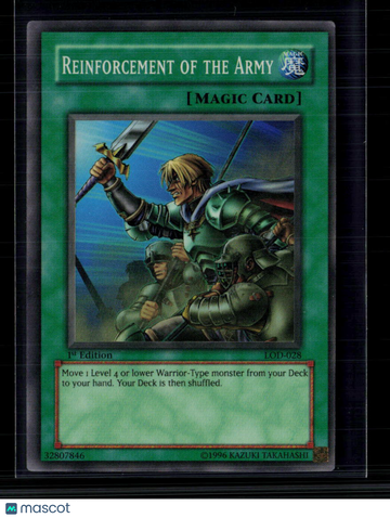 2003 Yu-Gi-Oh! Legacy of Darkness Reinforcement of the Army 1st Edition