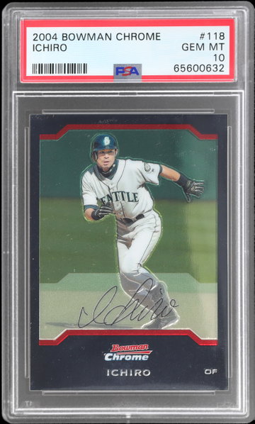 2004 Bowman Chrome Ichiro Suzuki PSA 10