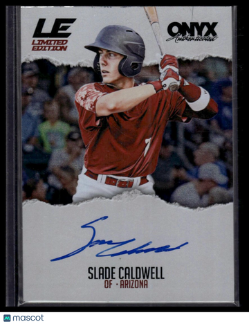 2025 Onyx Rips Slade Caldwell #LEB-SLCA Limited Edition Autographs SN AU