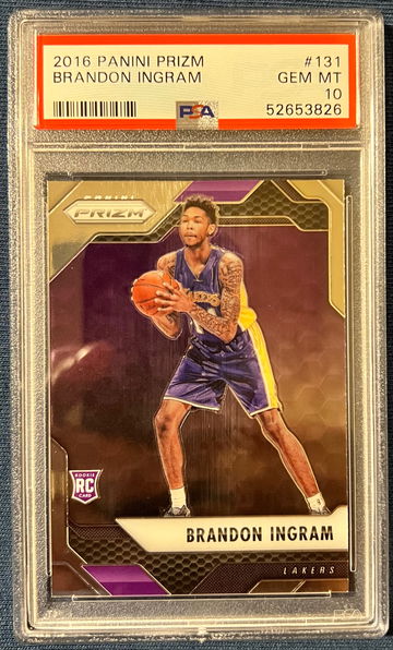 2016 panini prizm Brandon Ingram psa 10 #131