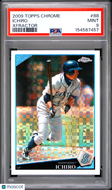 2009 Topps Chrome Ichiro #88 X-Fractor PSA 9