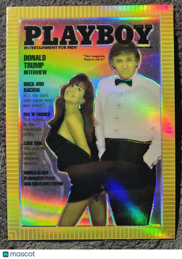 1995 Playboy Chromium Cover Cards Edition 1 #85 Brandi Brandt Donald Trump