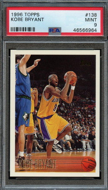 1996 Topps #138 Kobe Bryant PSA 9 Mint