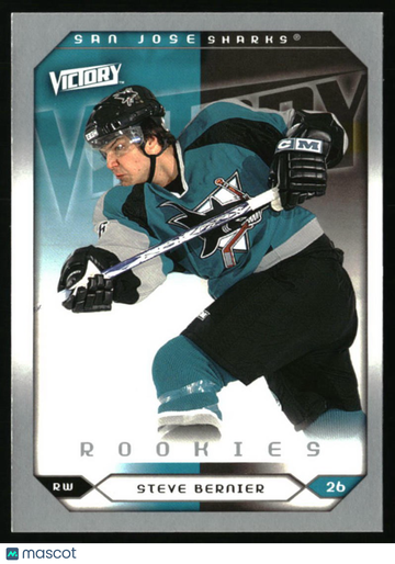 2005-06 Upper Deck Steve Bernier #296 2005-06 Upper Deck Victory Update San Jose Sharks