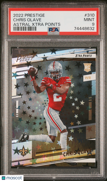 2022 Panini Prestige Chris Olave #310 Astral Xtra Points PSA 9