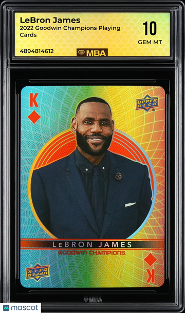 2022 Goodwin Champions Playing Cards LeBron James MBA 10