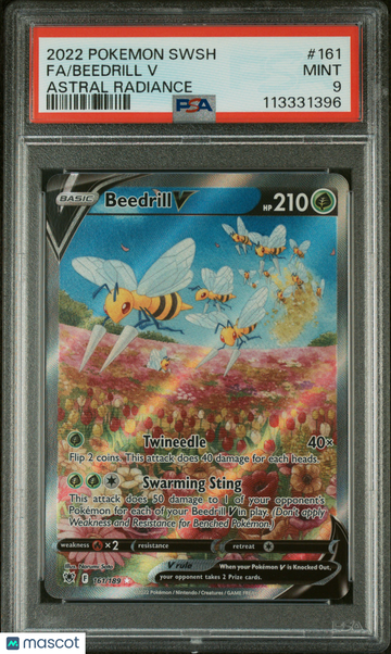 Astral Radiance Beedrill V (Alternate Full Art) Foil Ultra Rare PSA 9 #161