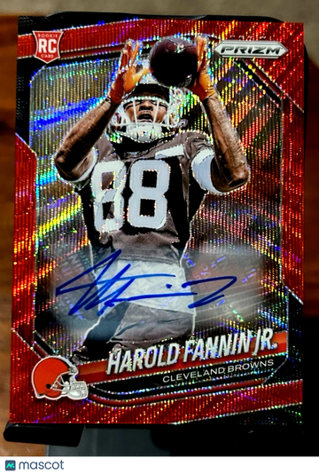 2025 Panini Prizm Harold Fannin Jr. #399 Red Wave Parallel/Variety Rookie Panini Authentic