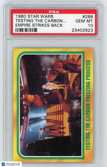 1980 Star Wars Empire Strikes Back Testing The Carbon.. . #288 PSA 10