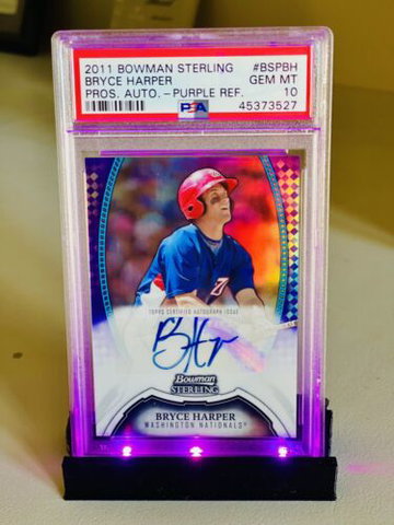 PSA 10 BRYCE HARPER 2011 BOWMAN STERLING RC AUTOGRAPH PURPLE /10 REFRACTOR POP 5