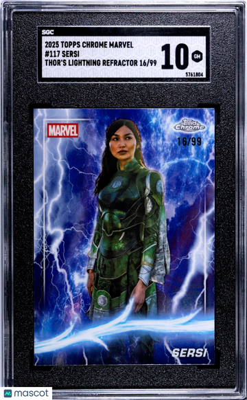 2025 Topps Chrome Marvel Sersi 16/99 #117 SGC 10