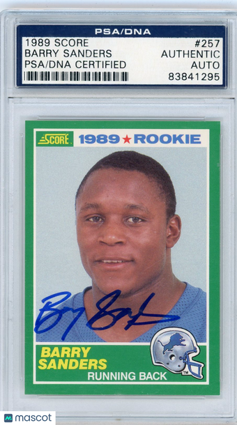 1989 Barry Sanders PSA A Auto A