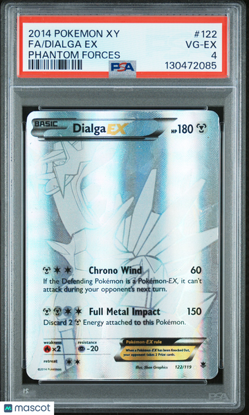 2014 Pokemon Xy Phantom Forces Dialga EX Fa Phantom Forces PSA 4 #122
